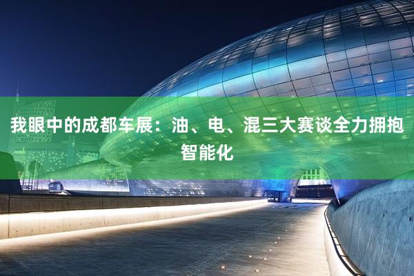我眼中的成都车展：油、电、混三大赛谈全力拥抱智能化