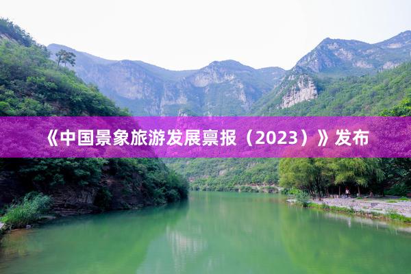 《中国景象旅游发展禀报（2023）》发布