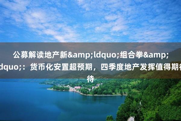 公募解读地产新&ldquo;组合拳&rdquo;：货币化安置超预期，四季度地产发挥值得期待