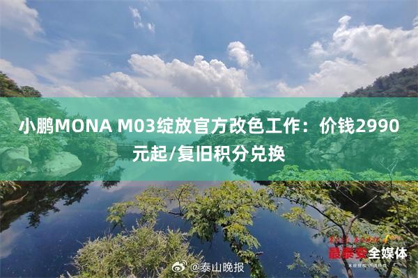 小鹏MONA M03绽放官方改色工作：价钱2990元起/复旧积分兑换