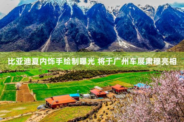 比亚迪夏内饰手绘制曝光 将于广州车展肃穆亮相