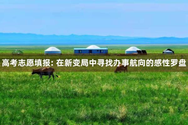高考志愿填报: 在新变局中寻找办事航向的感性罗盘