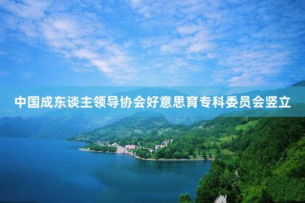 中国成东谈主领导协会好意思育专科委员会竖立